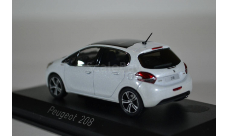 PEUGEOT 208 (рестайлинг) 2015 белый, масштабная модель, Norev, scale43