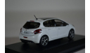 PEUGEOT 208 (рестайлинг) 2015 белый, масштабная модель, Norev, scale43