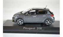 PEUGEOT 208 (рестайлинг) 2015 серый, масштабная модель, Norev, 1:43, 1/43