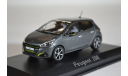 PEUGEOT 208 (рестайлинг) 2015 серый, масштабная модель, Norev, 1:43, 1/43