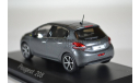 PEUGEOT 208 (рестайлинг) 2015 серый, масштабная модель, Norev, scale43