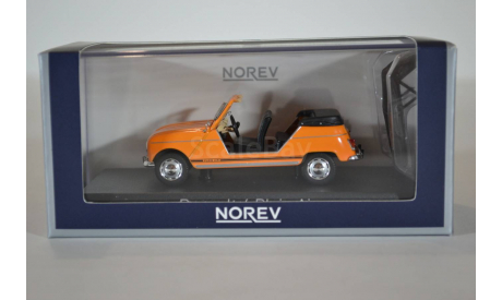 RENAULT R4L Plein Air 1968 оранжевый, масштабная модель, Norev, 1:43, 1/43