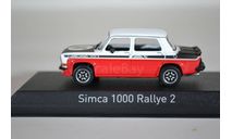 SIMCA 1000 Rallye 2 SRT 1977 белый красный, масштабная модель, Norev, scale43