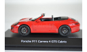 PORSCHE 911 Carrera 4 GTS Convertible (991) 2014 Red, масштабная модель, Schuco, 1:43, 1/43