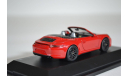 PORSCHE 911 Carrera 4 GTS Convertible (991) 2014 Red, масштабная модель, Schuco, 1:43, 1/43