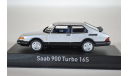 SAAB 900 Turbo 16S Coupe 1989 серебристый, масштабная модель, Norev, 1:43, 1/43