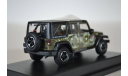 JEEP Wrangler 4x4 Unlimited U.S.Army Edition 5-дв. (Hard Top) 2014 зеленый, масштабная модель, Greenlight Collectibles, scale43