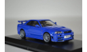 NISSAN Skyline GT-R (R34) 2002 Fast & Furious (из кф Форсаж IV), масштабная модель, Greenlight Collectibles, scale43