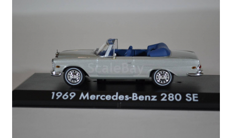 Mercedes-Benz 280SE Cabriolet W111 1969 серый из кф Мальчишник в Вегасе (The Hangover), масштабная модель, Greenlight Collectibles, 1:43, 1/43