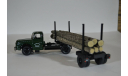 WILLEME LD610 Fardier Wood Transporter (лесовоз) 1956 зеленый черный, масштабная модель, Norev, scale43