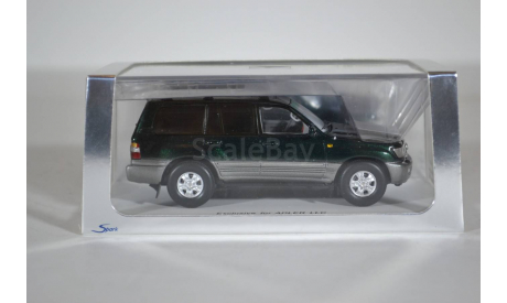 Toyota Land Cruiser 100 VX темно зеленый, масштабная модель, Spark, 1:43, 1/43
