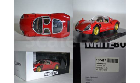 Alfa Romeo Tipo 33 (187417), масштабная модель, WhiteBox, scale24