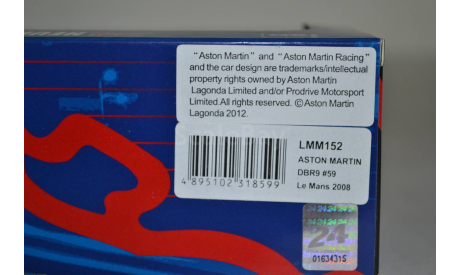 Aston Martin DBR9 #8 Le Mans 2008 (152), масштабная модель, IXO Rally (серии RAC, RAM), scale43