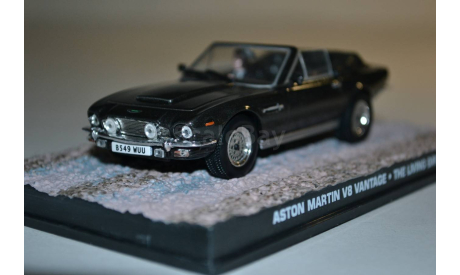 Aston Martin V8 Vantage cab. (007 The living dayligths), сборная модель автомобиля, Ge Fabbri, scale43