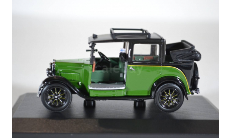 Austin Low Loader Taxi Green 1934 (с открытым тентом), масштабная модель, Oxford, scale43