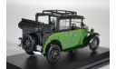 Austin Low Loader Taxi Green 1934 (с открытым тентом), масштабная модель, Oxford, scale43