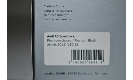 Audi A5 Sportback (050.23), масштабная модель, Minichamps, scale43