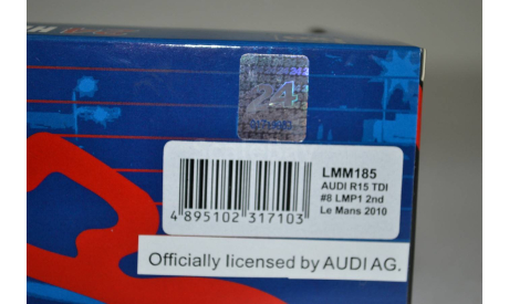 Audi R15 TDi #8 LMP1 2nd Le Mans 2010 (185), масштабная модель, IXO Rally (серии RAC, RAM), scale43