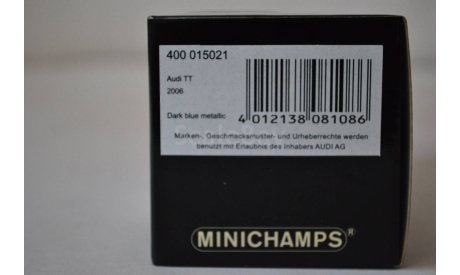 Audi TT 2006 (15021), масштабная модель, Minichamps, scale43
