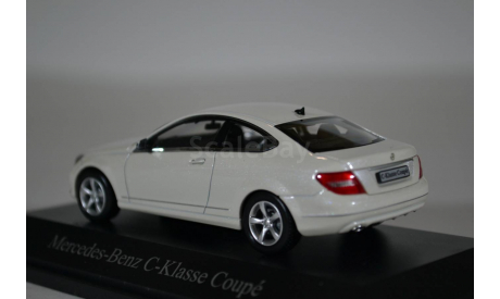 Mercedes-Benz C-Klasse Coupe C204 diamant-weiss-met, масштабная модель, Norev, 1:43, 1/43