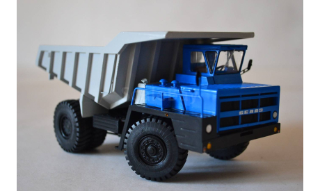 Белаз 7522 ранний синий серый, масштабная модель, scale43