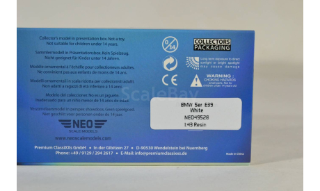 bmw 5 series E39, масштабная модель, Neo Scale Models, 1:43, 1/43