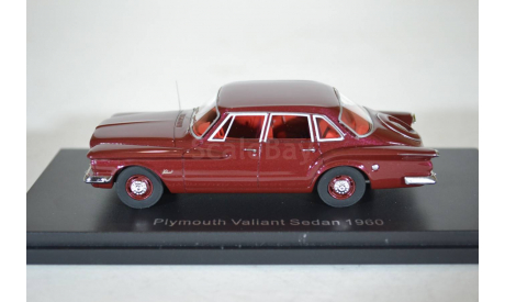 PLYMOUTH Valiant Sedan 1960 красный мет, масштабная модель, Best of Show, 1:43, 1/43