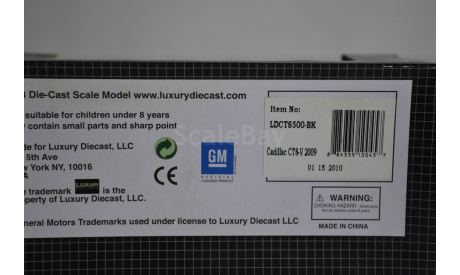 Cadillac CTS8_V 2009 (LDCTS500_BK), масштабная модель, Luxury Diecast (USA), scale43