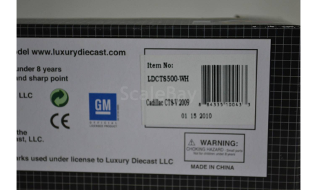 Cadillac CTS8_V 2009 (LDCTS500_WH), масштабная модель, Luxury Diecast (USA), scale43