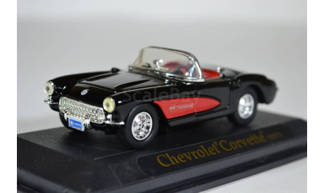 Chevrolet Corvette 1957 чёр, масштабная модель, Yat Ming, scale43