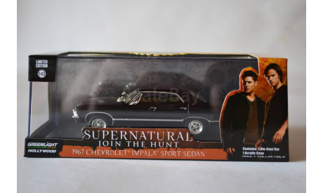 Chevrolet Impala Sport Sedan 1967 (Supernatural), масштабная модель, Greenlight Collectibles, 1:43, 1/43