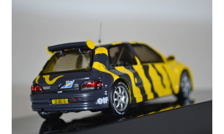 Renault Clio Maxi Test Car 1995 Yellow and Grey, масштабная модель, IXO, 1:43, 1/43