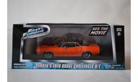 Dodge Challenger RT 1970 DARDEN S, масштабная модель, Greenlight Collectibles, scale43