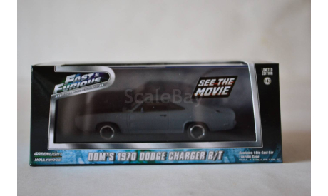 Dodge Challenger RT 1970 DOM S, масштабная модель, Greenlight Collectibles, 1:43, 1/43