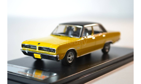 Dodge Dark Gran Sedan 1976 Yellow_Black roof, масштабная модель, Premium X, 1:43, 1/43