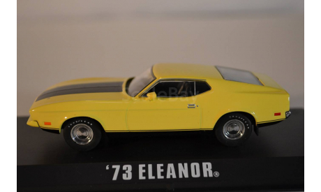 FORD Mustang Mach 1 “Eleanor” (из кф Угнать за 60 секунд) 1973 Yellow, масштабная модель, 1:43, 1/43, Greenlight Collectibles