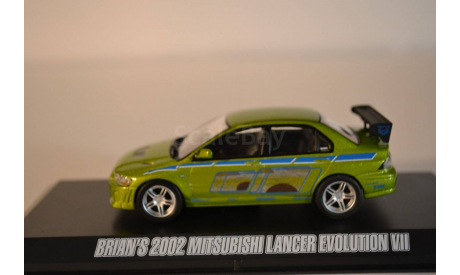 MITSUBISHI Lancer Evo VII 2002 2 Fast & 2 Furious (из кфДвойной Форсаж), масштабная модель, scale43, Greenlight Collectibles