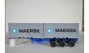 полуприцеп-контейнеровоз МАЗ-938920, Maersk, сборная модель автомобиля, 1:43, 1/43, AVD для SSM