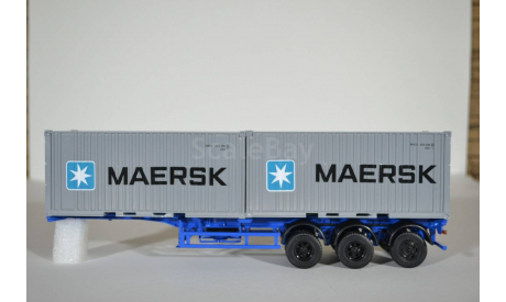 полуприцеп-контейнеровоз МАЗ-938920, Maersk, сборная модель автомобиля, 1:43, 1/43, AVD для SSM