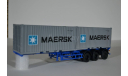 полуприцеп-контейнеровоз МАЗ-938920, Maersk, сборная модель автомобиля, 1:43, 1/43, AVD для SSM