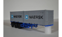 полуприцеп-контейнеровоз МАЗ-938920, Maersk, сборная модель автомобиля, 1:43, 1/43, AVD для SSM