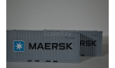 контейнер 20 футов MAERSK  с полуприцепом-контейнеровозом МАЗ-938920, сборная модель автомобиля, ИВ Models, 1:43, 1/43