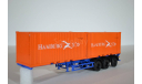 контейнер 20 футов  Hamburg Sud с  полуприцепом-контейнеровозом МАЗ-938920, сборная модель автомобиля, 1:43, 1/43, ИВ Models