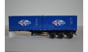 контейнер CMA CGM с полуприцепом-контейнеровозом МАЗ-938920, сборная модель автомобиля, ИВ Models, scale43