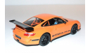 PORSCHE 911(997) GT3 RS, масштабная модель, scale24, Welly