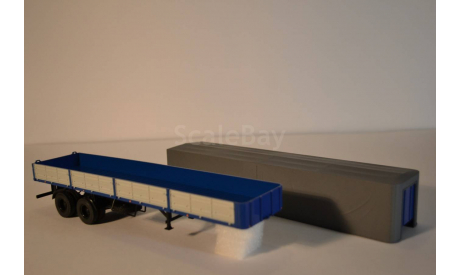 Полуприцеп  МАЗ-93971, масштабная модель, 1:43, 1/43, Автоистория (АИСТ)