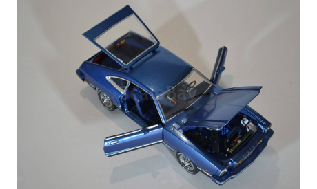 Ford -  1976 Ford Mustang II Mach 1 - Blue w-Black, масштабная модель, 1:18, 1/18, Greenlight Collectibles