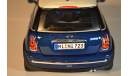 Mini Cooper 2002 синий, масштабная модель, scale18, Maisto