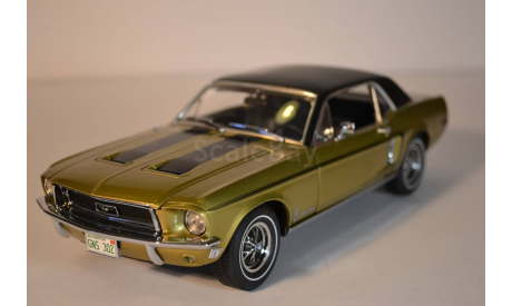 1968 ФОРД МУСТАНГ КУПЕ, масштабная модель, 1:18, 1/18, Greenlight Collectibles, Ford