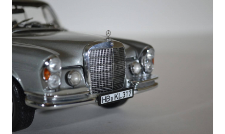 Mercedes-Benz 280 SE Coupe (W111) 1969 Grey, масштабная модель, 1:18, 1/18, Norev